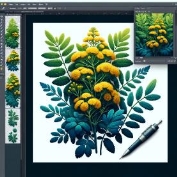 C:\Users\Наталочка\Desktop\DALL·E 2024-03-19 15.30.35 - Create a highly detailed and realistic icon of the Rue plant (Рута), capturing its natural appearance as closely as possible. The icon should focus on.png